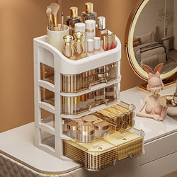 Image of Desktop Cosmetics Drawer Dustproof Storage Box