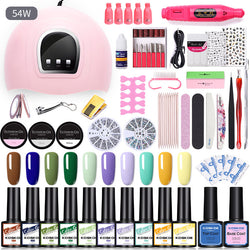 Image of Sequin Nail Beauty Polish Gel Kit Light Machine