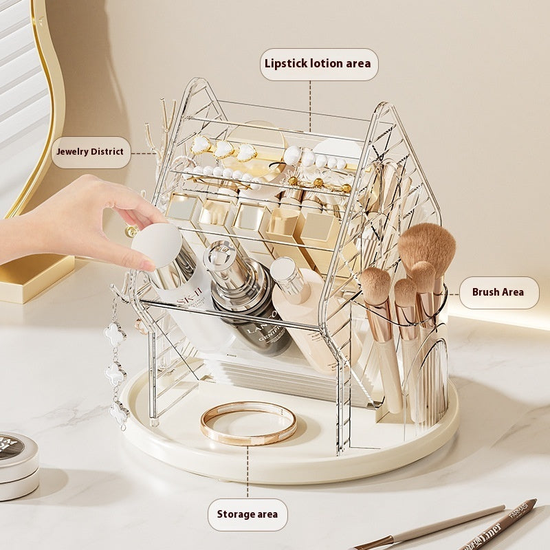 Rotating Cosmetics Storage Box Storage Rack