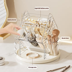 Image of Rotating Cosmetics Storage Box Storage Rack