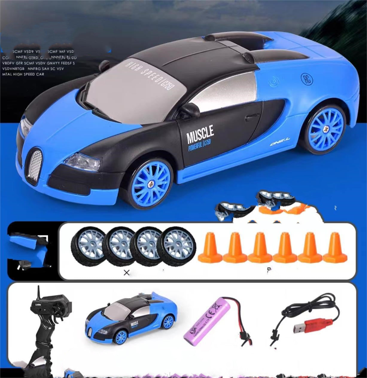 2.4G Drift Rc Car 4WD RC Drift Car Toy Remote Control 