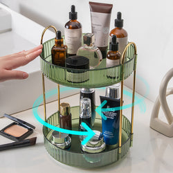 Image of Bathroom Cosmetics Rotating Storage Rack Desktop
