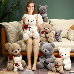 Image of 23-45cm New Lovely Hug Roses Teddy Bear Plush Pillow 
