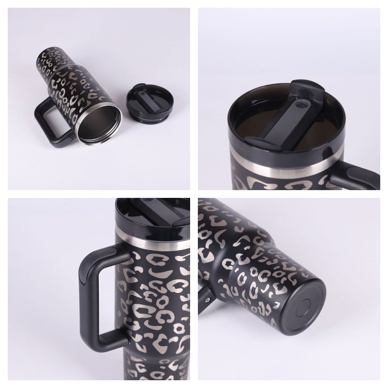  Handle Straw Insulated Stainless Steel