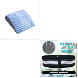 Image of Back Stretcher Pillow Neck Lumbar Support Massager For Netin