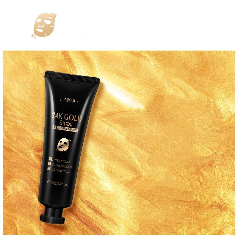 Gold Foil Snail Tear-Off Mask Hydrating cream