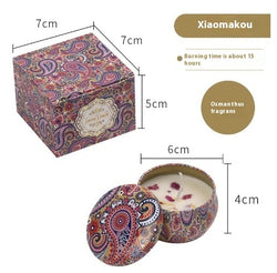 Image of Dried Flower Fragrance Candle Flower Fragrance Incense Candle