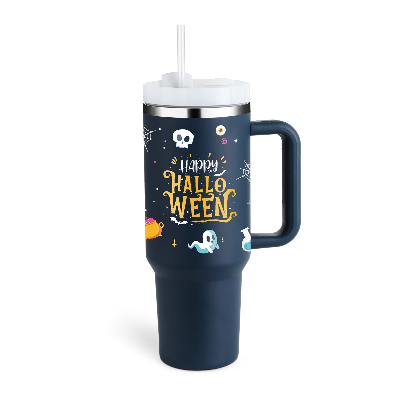 Handle Straw Insulated Stainless Steel
