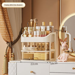 Image of Desktop Cosmetics Drawer Dustproof Storage Box