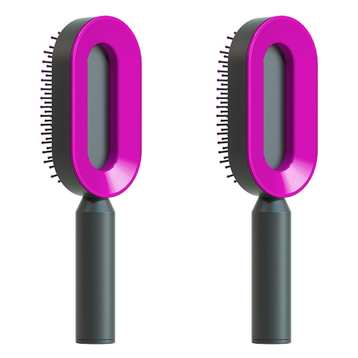 Image of Self Cleaning Hair Brush For Women Onekey Cleaning Hair Loss