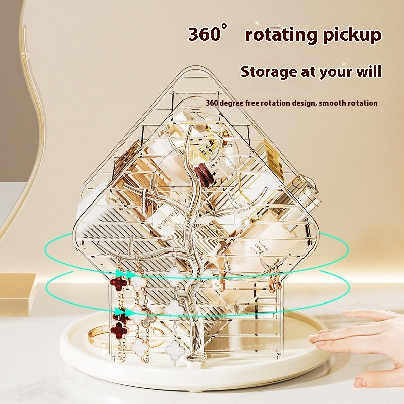 Rotating Cosmetics Storage Box Storage Rack