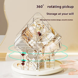 Image of Rotating Cosmetics Storage Box Storage Rack