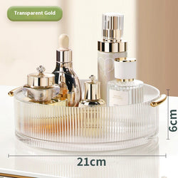 Image of Plastic Cosmetics Rotating Storage Box