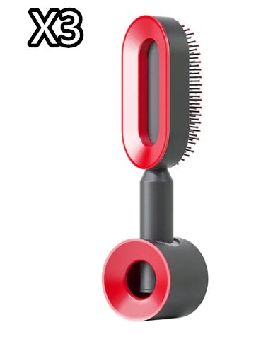 Image of Self Cleaning Hair Brush For Women Onekey Cleaning Hair Loss