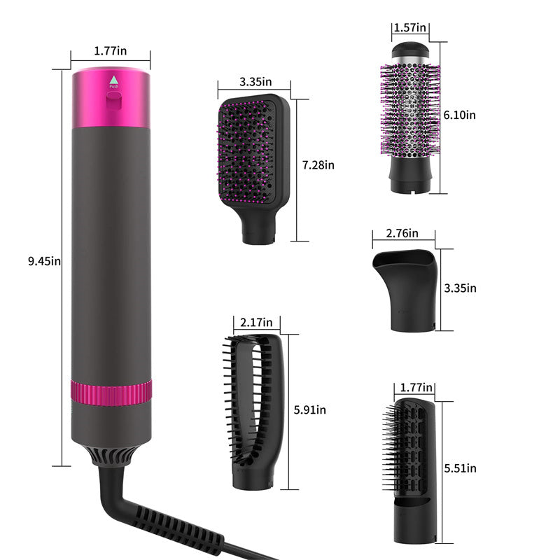 Professional 5 In 1 Hair Dryer Brush Dryer And Straightening