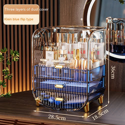 Image of Cosmetics Dustproof Skin Care Products Desktop Storage Rack
