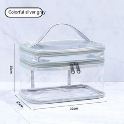 Image of Transparent Women's Cosmetics Storage Bag