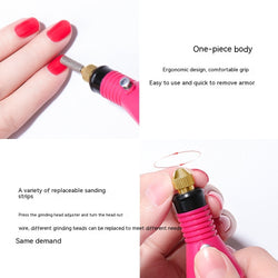 Image of Nail Polishing Machine Portable Mini Electric Nail Beauty Tool Set