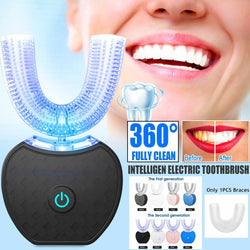 Image of 360 Degrees Intelligent Automatic Electric  Toothbrush Water