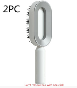 Image of Self Cleaning Hair Brush For Women Onekey Cleaning Hair Loss