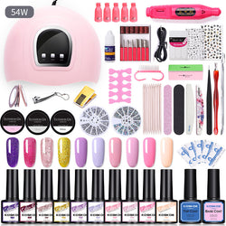 Image of Sequin Nail Beauty Polish Gel Kit Light Machine
