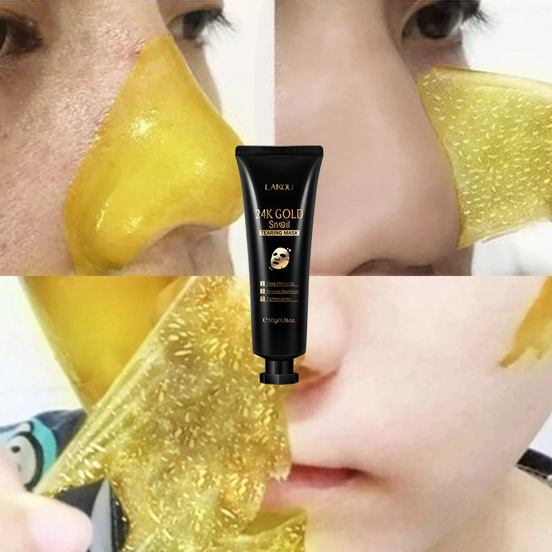Gold Foil Snail Tear-Off Mask Hydrating cream