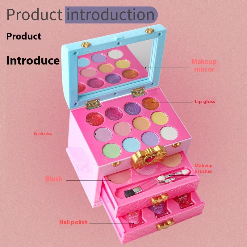 Children's Cosmetics Suit Girls' Cosmetics Pouch Toys Play