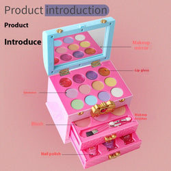 Image of Children's Cosmetics Suit Girls' Cosmetics Pouch Toys Play
