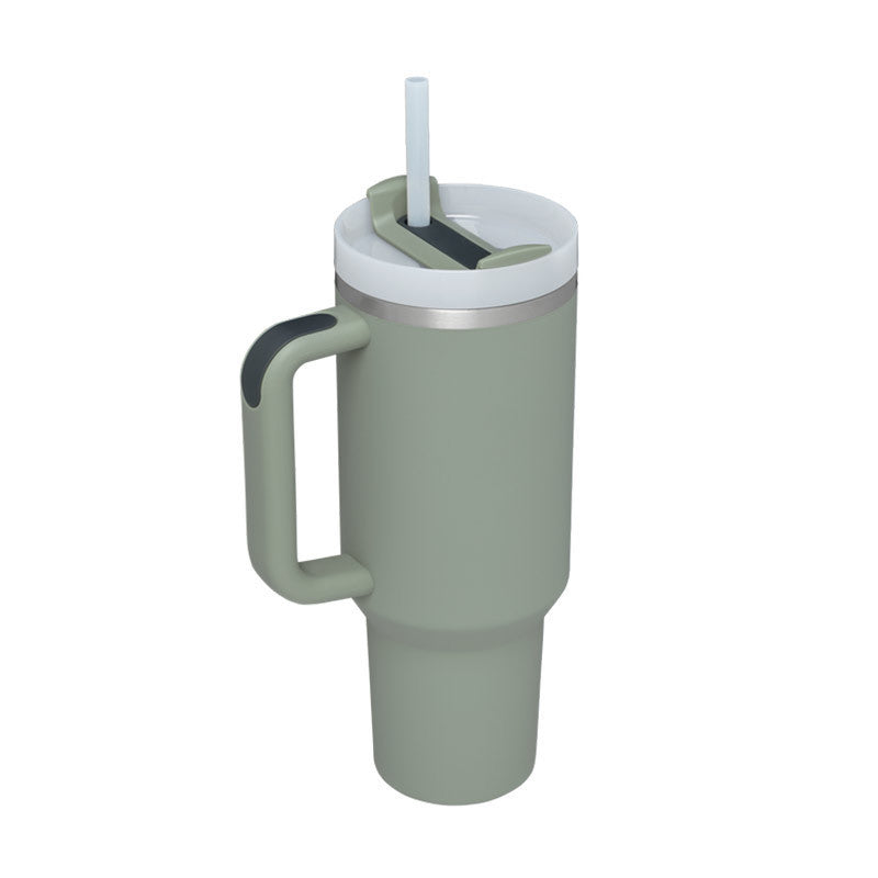  Handle Straw Insulated Stainless Steel