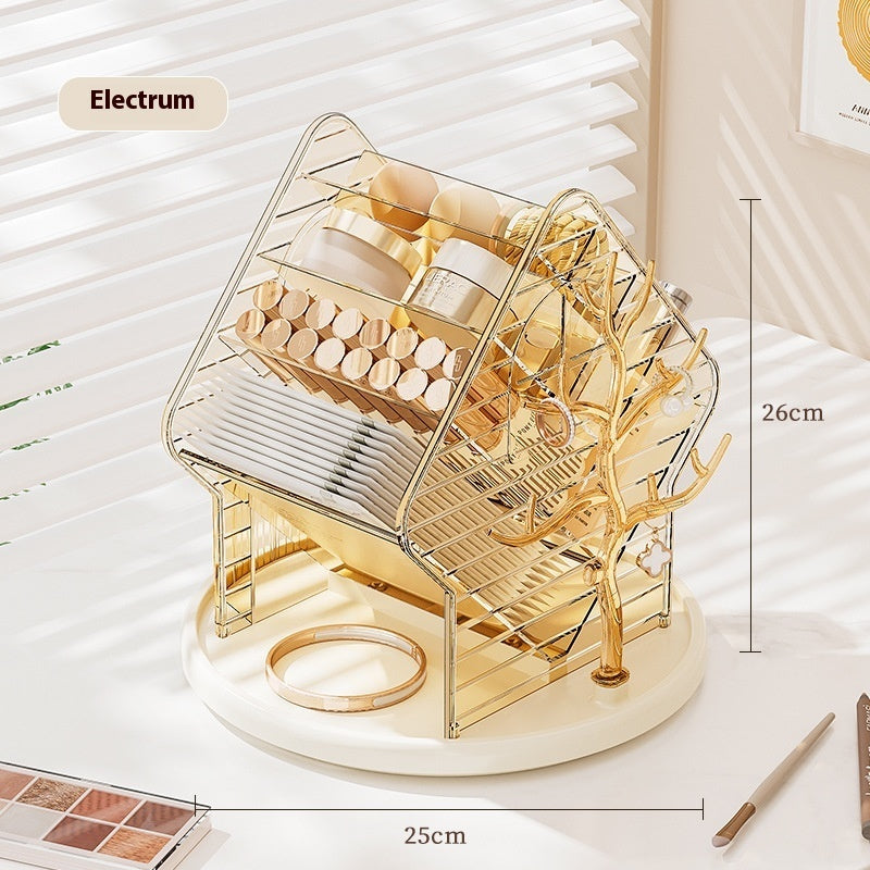 Rotating Cosmetics Storage Box Storage Rack
