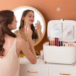 Image of New Beauty Makeup Car Refrigerator Storage Cosmetics Mute