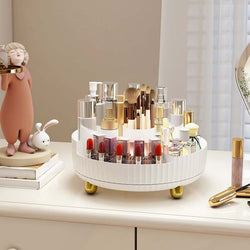 Image of Plastic Cosmetics Rotating Storage Box