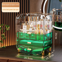 Image of Cosmetics Dustproof Skin Care Products Desktop Storage Rack