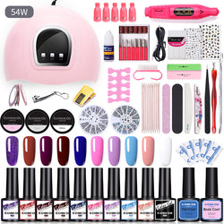 Image of Sequin Nail Beauty Polish Gel Kit Light Machine