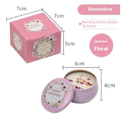 Image of Dried Flower Fragrance Candle Flower Fragrance Incense Candle