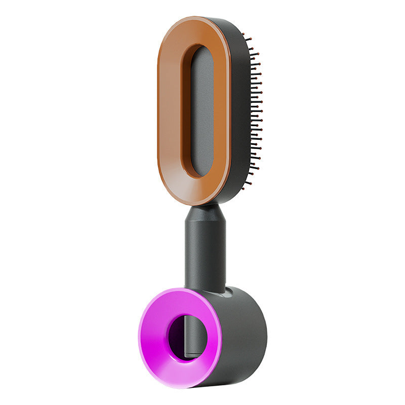 Image of Self Cleaning Hair Brush For Women Onekey Cleaning Hair Loss