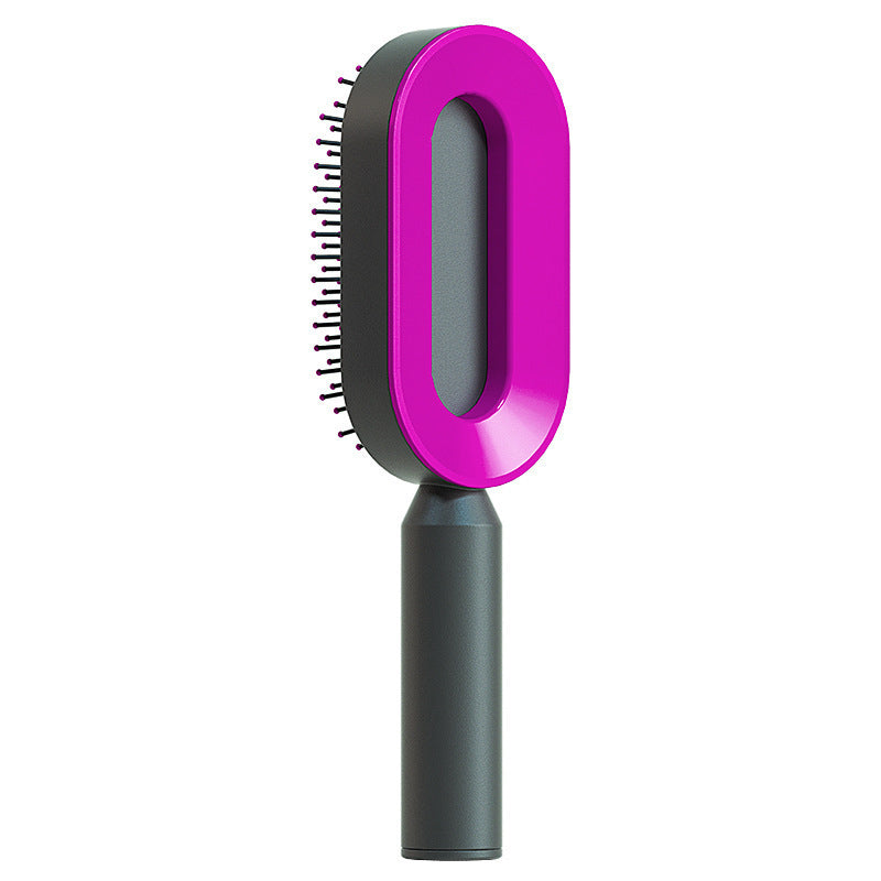 Image of Self Cleaning Hair Brush For Women Onekey Cleaning Hair Loss