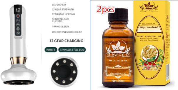 Image of Electric Vacuum Cupping Massager For Body Anti-Cellulite Suction Cup Gua Sha Massage Body Cups Guasha Fat Burning Slimming Jars