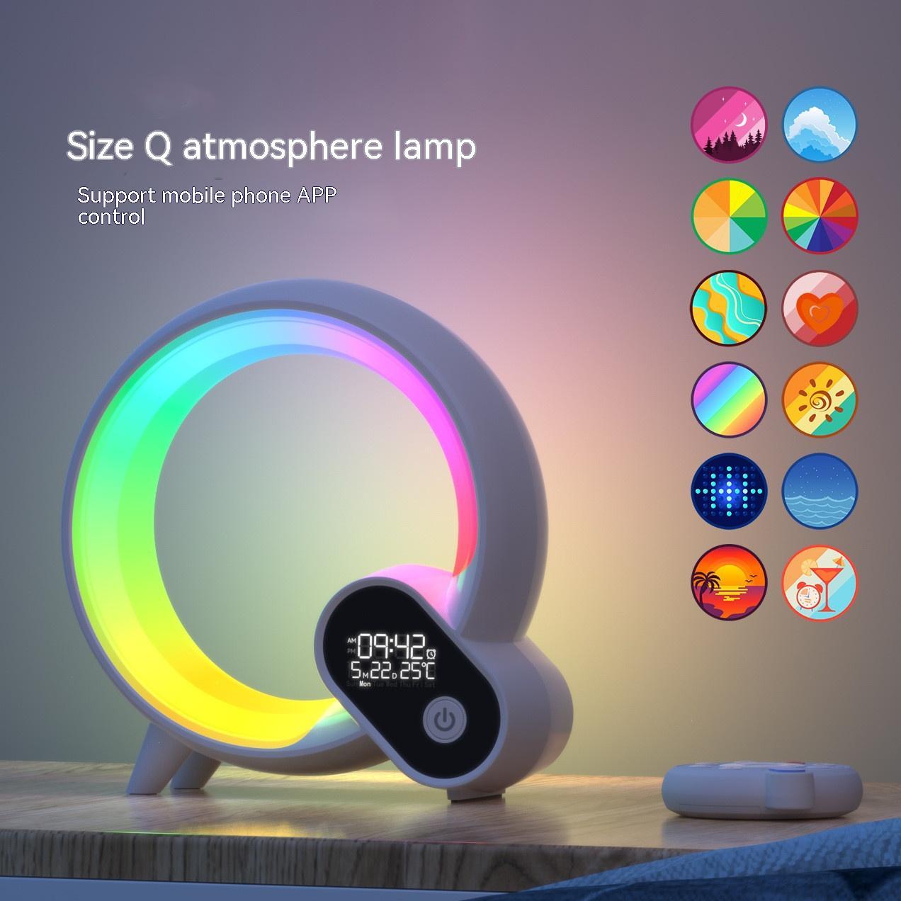 Creative Q Light Analog Sunrise Digital Display Alarm Clock 