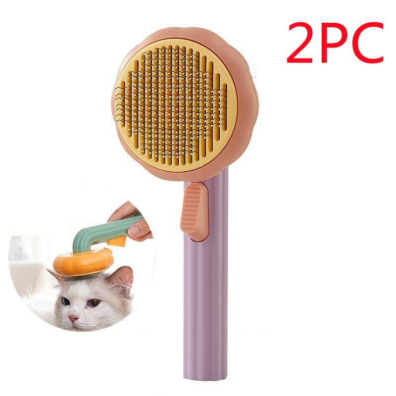 New Pet Cat Brush Hot Sellin Hand-held Steel Wire Self