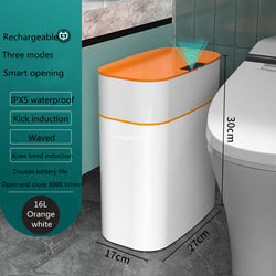 Image of Smart Trash Can With Lid For Bedroom And Living Room Kitchen 