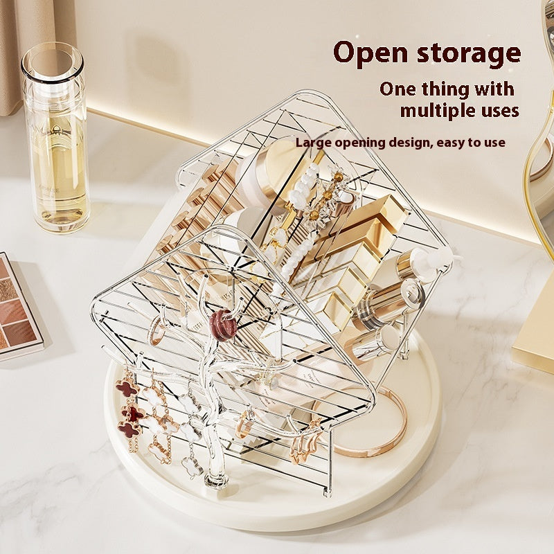 Rotating Cosmetics Storage Box Storage Rack