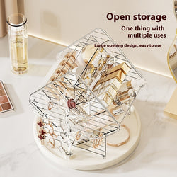 Image of Rotating Cosmetics Storage Box Storage Rack